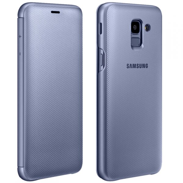 Oryginalne etui Samsung J6 Wallet Cover Lawenda