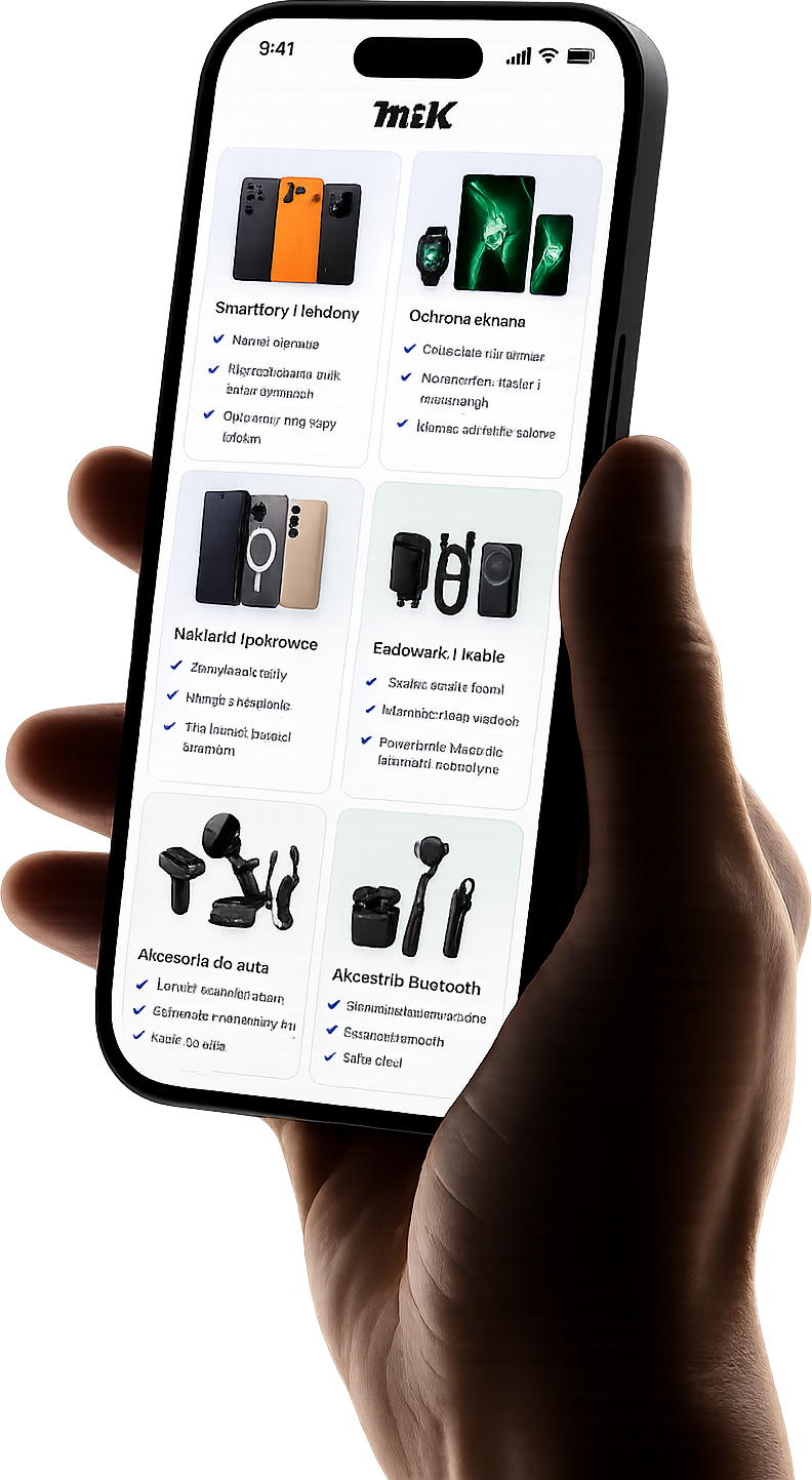 Ręka trzymająca smartfon